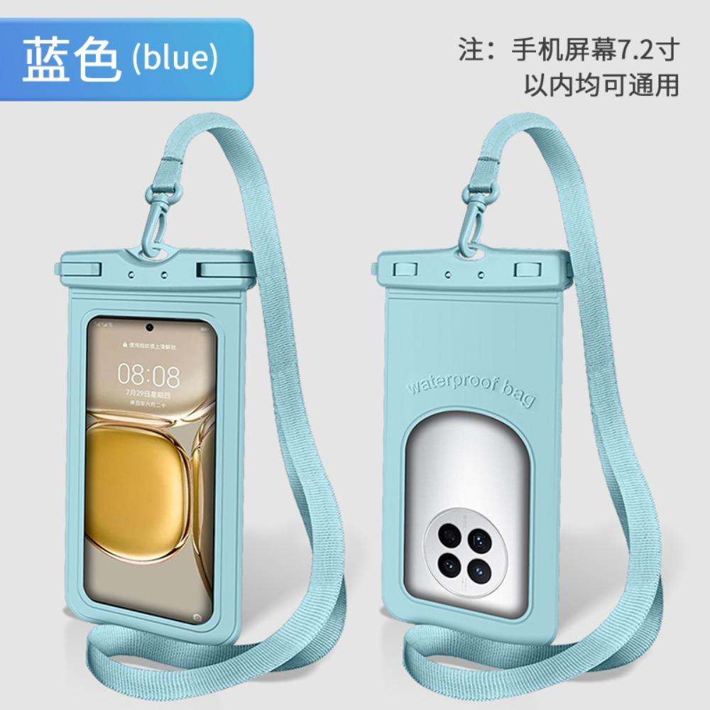 Transparent Waterproof Swimming Bag Water-spraying Festival Supplies  Bag  Diving синий