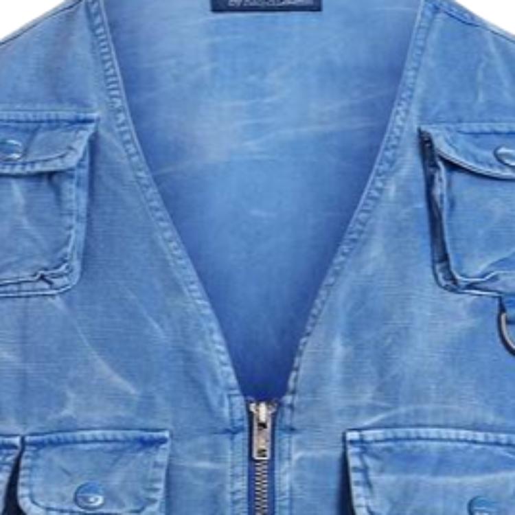 Polo Ralph Lauren Ss22 Multi-Pocket Solid Color Zip Vest Men Vests Blue MNPOOTW1N220112