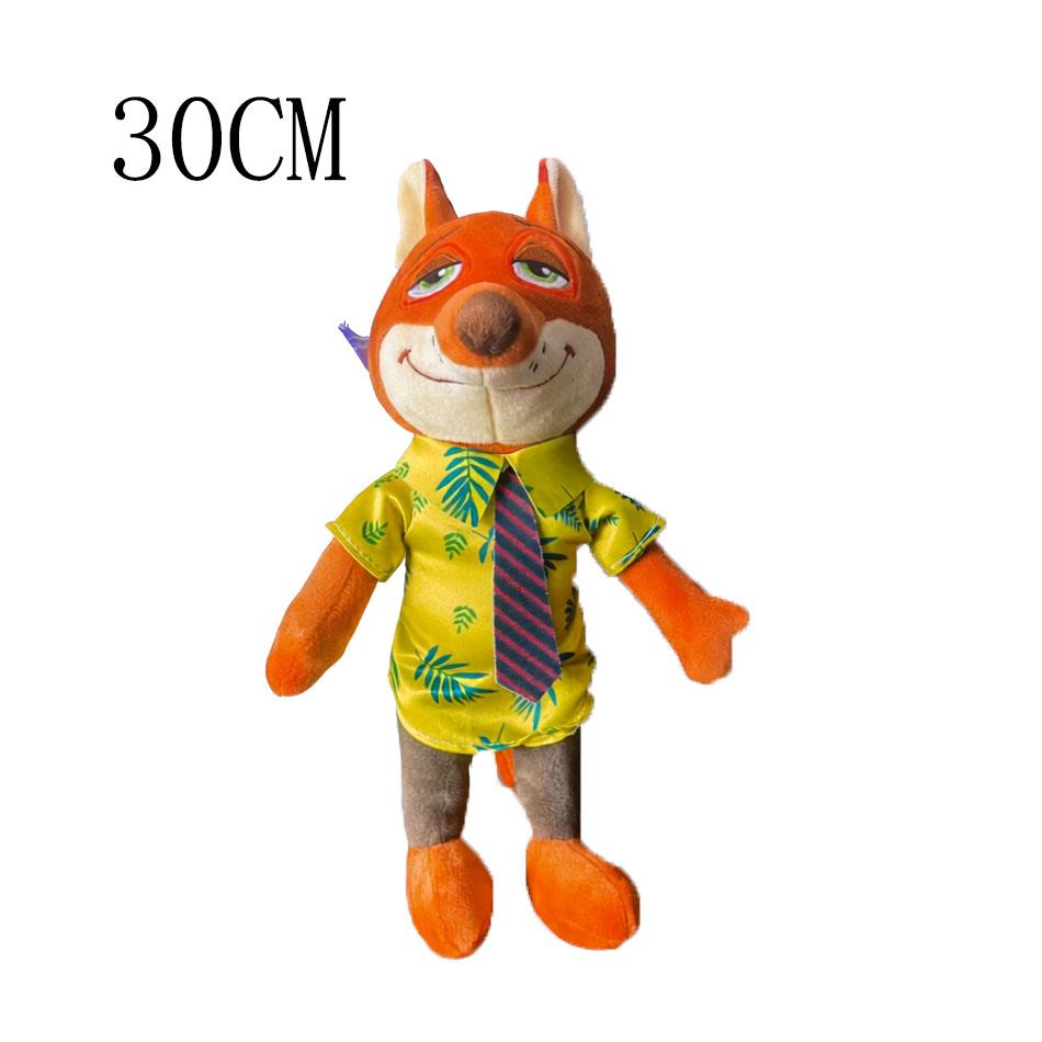 ***High Quality  Nick Wilde Judy Hopps Plushies Stuffed Anime Fox Rabbit Plush Toy Lovely Children's Room Decor Xmas Gifts
