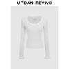 Women's Chic Ruffle-Trim Knit Top