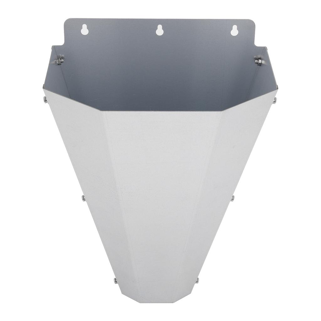 Galvanized Steel Chicken Restraining Cone Easy To Clean Flat-Back Poultry Killing Cone for Chickens Broilers Roasters