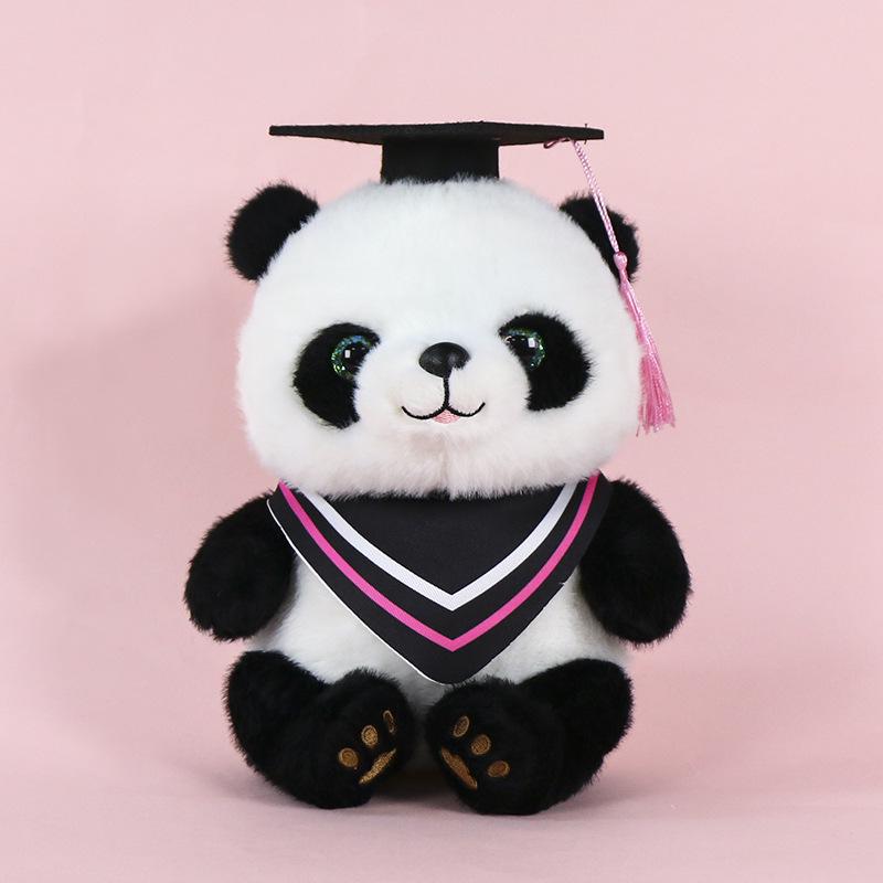 Graduation Panda Plush Toy - Customizable Doctor/Bachelor Uniform Gift