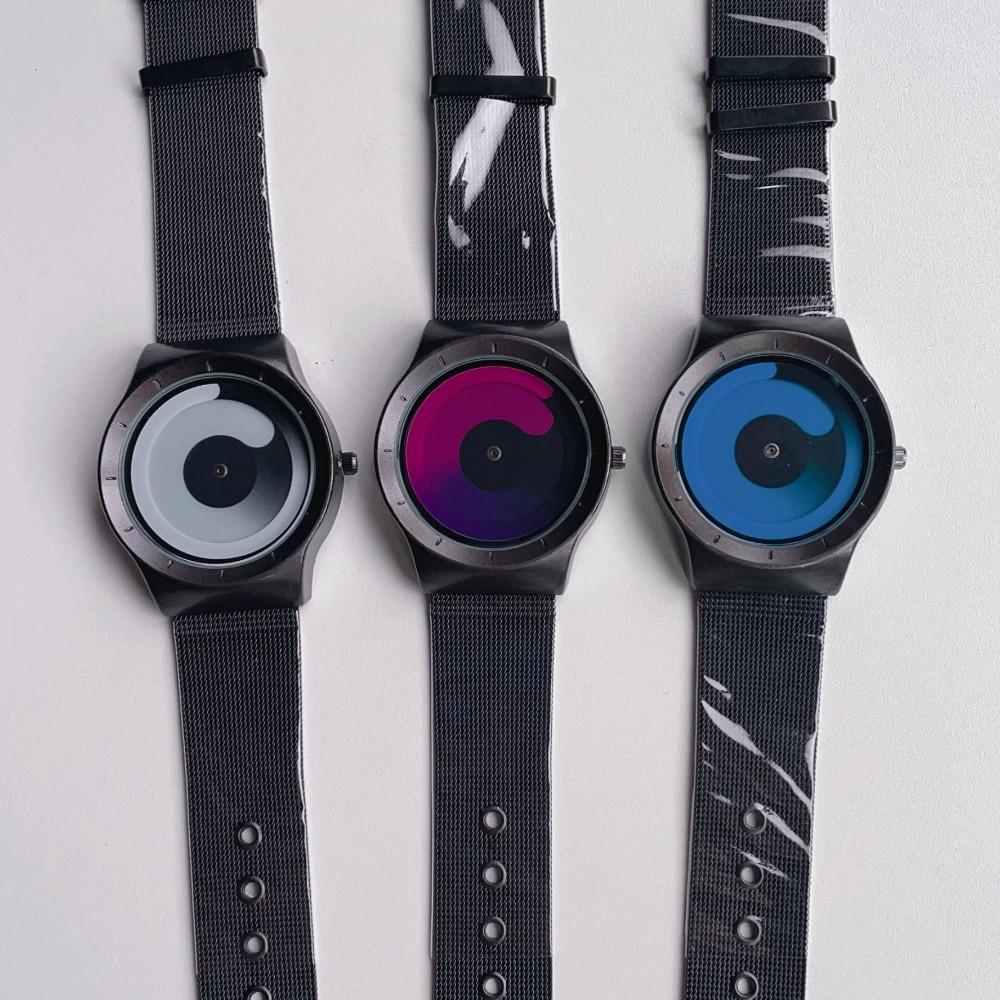 New Trend Unisex Fashion Watch for Men Women Starry Sky Swirl Element Dial Sports Mens Watch Womens Quartz Wristwatch Waterproof