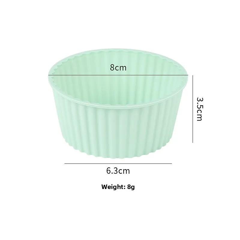 Silicone Cake Mold Air Fryer Bowl Reusable Household Oven Cake Pudding Baking Mold Kitchen Baking Accessories