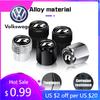 2026 Hot For Volkswagen VW 4pcs Metal Car Wheel Tire Valve Cap Stem Covers Accessories For Volkswagen VW R Polo Golf 8 Tiguan Pa