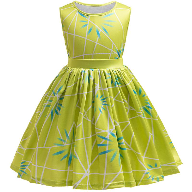 Cute and Fun Outfits for Girls Inside Out A-Line Skirt Belt Scarf and Wig Perfect for Halloween Dress Up