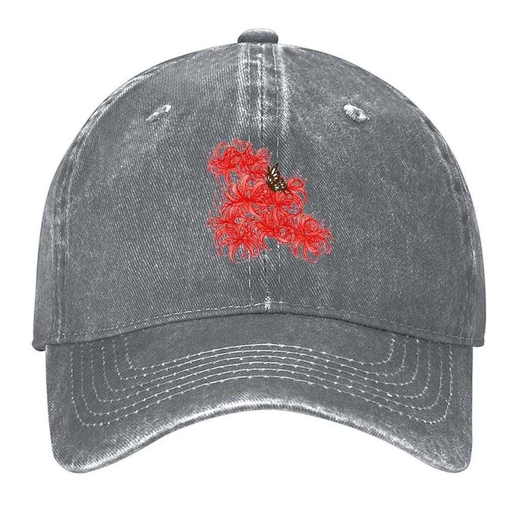 Red Spider Lily Baseball Cap birthday tea Hat hats on offer fashionable Womens Golf Clothing Mens