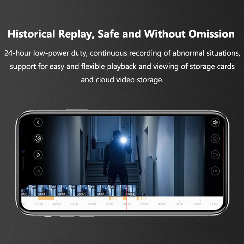 3MP WiFi Smart Tuya Peephole 5000mAh Doorbell Door Eye Camera Infrared Alexa Google Video Intercom Door Cameras Home Security