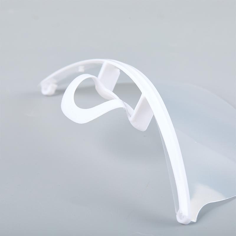 10Pcs Clear Plastic Catering Mask Hotel Beauty Chef Waiter Protective Mask Reusable Visible Splash Proof Mask Mouth Cover