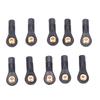 10Pcs RC Tie Rod Ball Head Durable Plastic Light Weight Wear Resistant Accurate Size M2 Tie Rod End Ball Joint