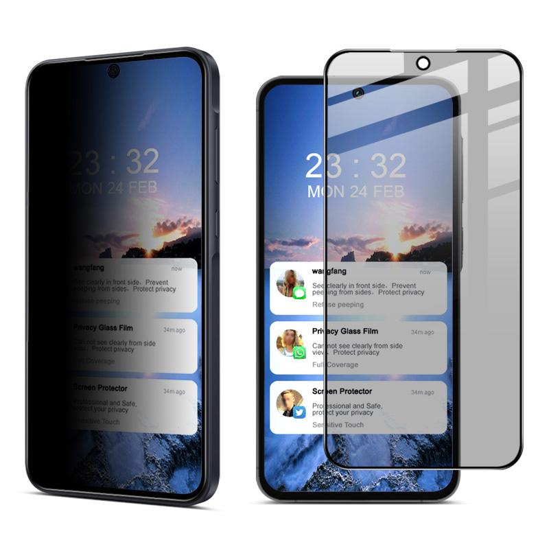 IMAK For Samsung Galaxy A35 5G/A55 5G Tempered Glass Screen Protector Full Glue Anti-Spy Screen Film