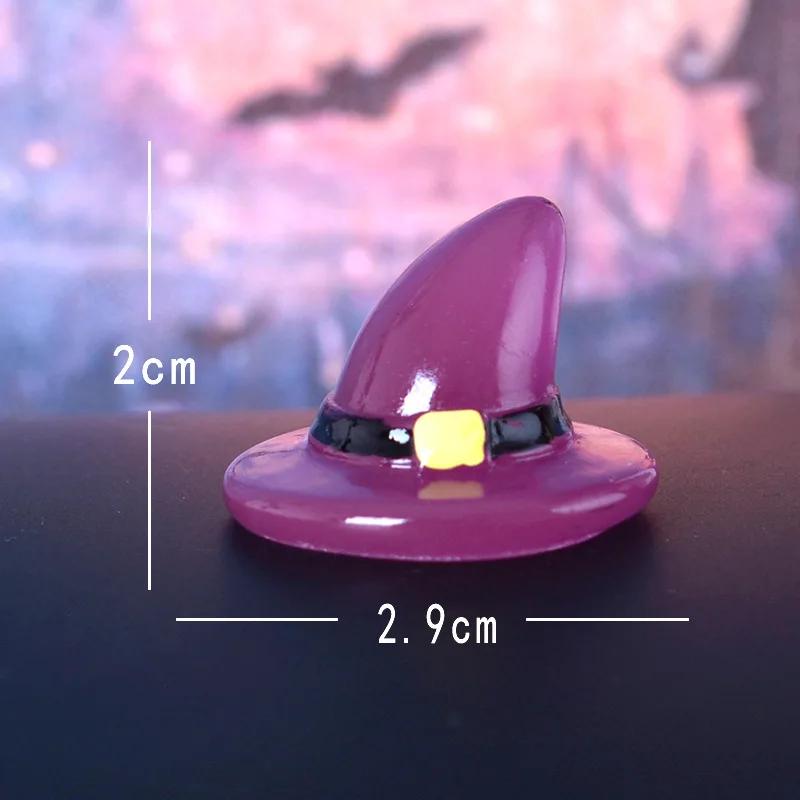 Figurine Miniature Funny Luminous Ghost Micro Landscape Ornaments Mini Figurines for Halloween Decorations Home Desk Room Decor
