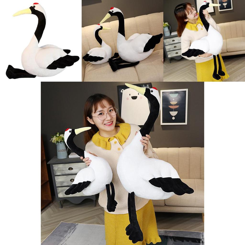 Lebensechter Plüsch Schwarzer Schwan Stofftier Spielzeug Dekorative Puppe 50cm 80cm Größe
