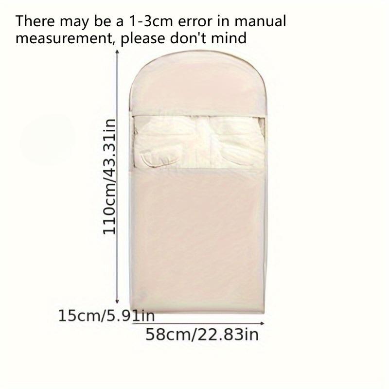 1pc Hanging Vacuum Storage Bag, Space Saving Clothes Organizer Compresses Down Jackets By 40%, Wardrobe Compression Bag