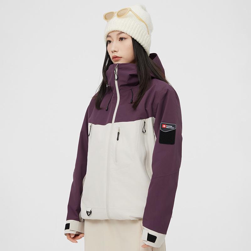

Mountain Series 3-in-1 Windproof Waterproof Sports Windbreaker for Women and Men L (60-70kg) темно-фіолетовий колір