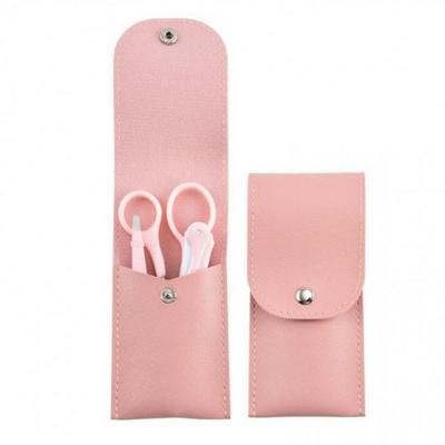 Set Eyebrow Grooming Set 4-piece Leather Case + Thinning Scissors + Eyebrow Razor + Tweezers (S25455060)