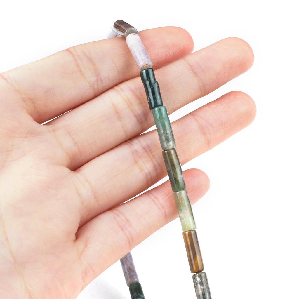 Natursteinsperler Gull Svane/Turkis Sylindrisk Isolasjonsperle For Smykkefremstilling DIY Halskjede Armbånd Øredobber Tilbehør