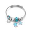 Stainless steel natural color opening adjustable bracelet women's personality simple jewelry new