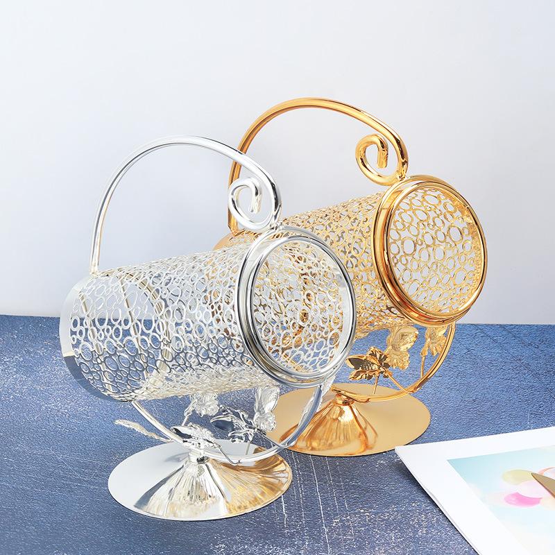 Metal Wine Bottle Holder Stand Iron Art Decorative Wine Rack for Single Bottle Display Stylish Home Bar Tabletop Storage