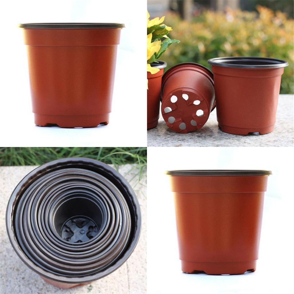 10/50/100 Stück Kunststoff-Anzuchttöpfe mit hoher Haltbarkeit für den Haus- und Gartengebrauch**