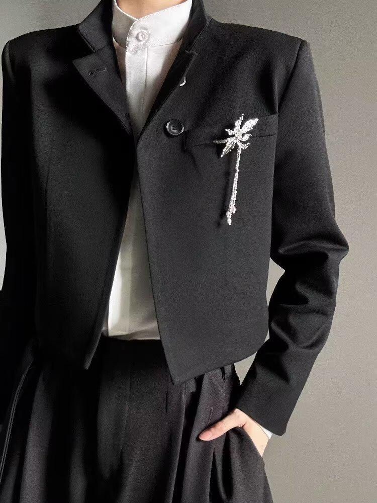 Chaqueta Casual Versátil de Corte Ajustado para Hombre Estilo Coreano