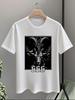 Graphic Retro Unisex's Tshirt Goat 666 Demon Baphomet Satanic Occult