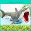 Marine Creature Model Large White Shark Toy With Biting Jaws For Educational Use