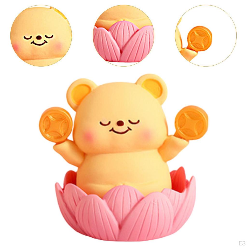 Animal Statue Birthday Gift Crafts Resin Figurine for Cabinet Indoor Desktop Capibara