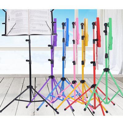 Yüksek Kaliteli Metal Katlanabilir Nota Sehpası Tutucu Tripod Katlanabilir Kaymaz kauçuk ayaklar Ayarlanabilir Müzik Sehpası
