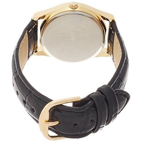 Citizen QQ Wristwatch Analog Waterproof Leather Belt QA36-102 Mens Black