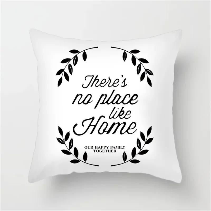 Black Line Decorative Pillowcase Living Room Office Ornaments Home Pillowcase