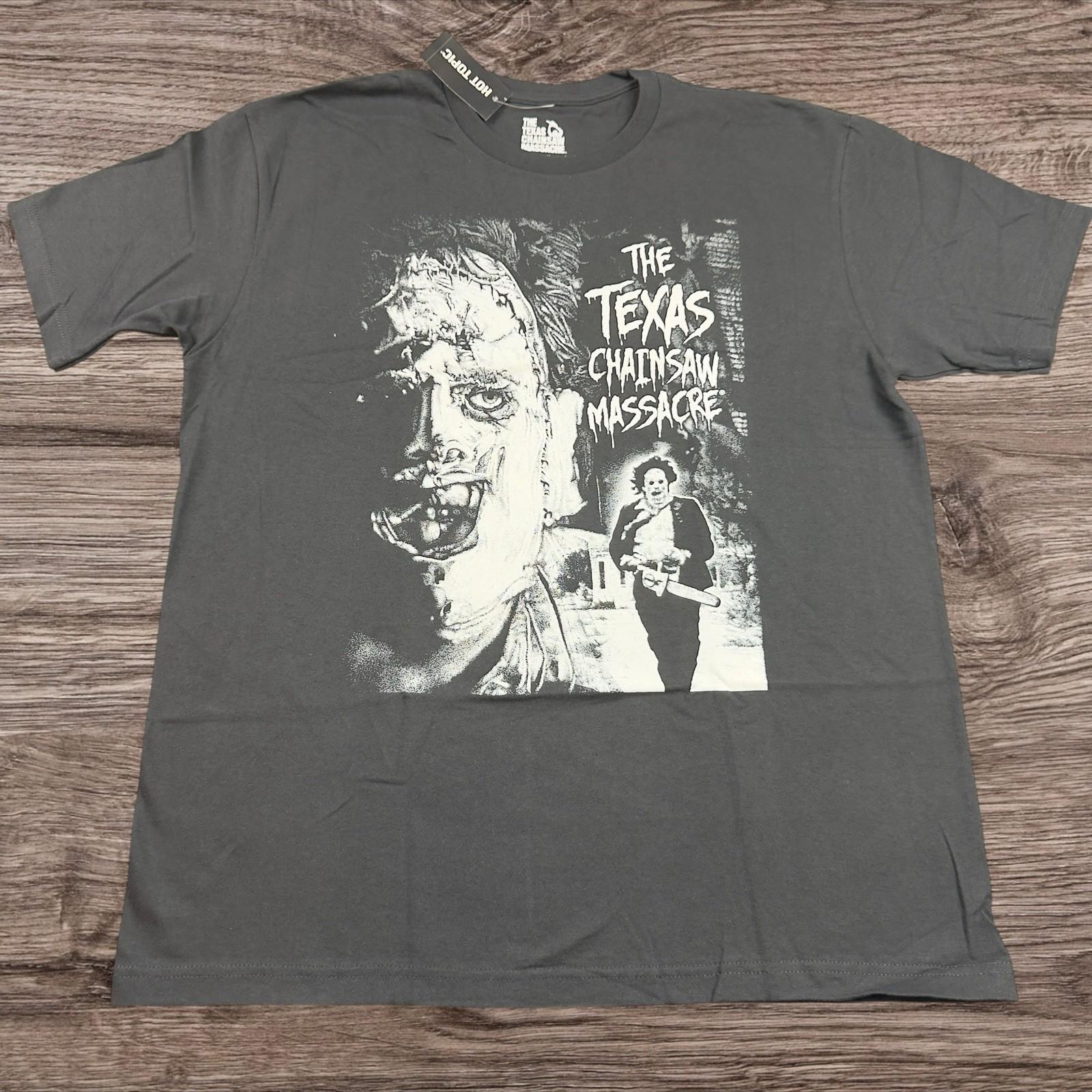 The Texas Chainsaw Massacre Leather Face Graphic Adult Size Large Unisex T-Shirt S