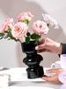 Nordic Simple Luxury Glass Flower Vase Decoration High Aesthetic Value  Flower Arranger Home Desktop Decor Props