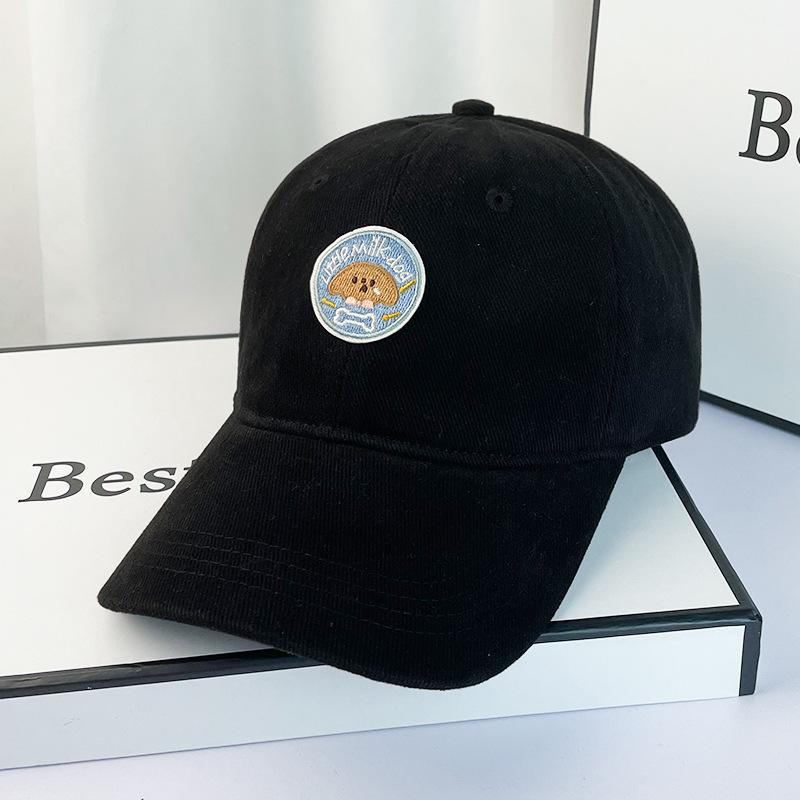 Spring And Summer Cartoon Embroidery Polished Cap Children'S Trendy Brand Versatile Face Baseball Cap