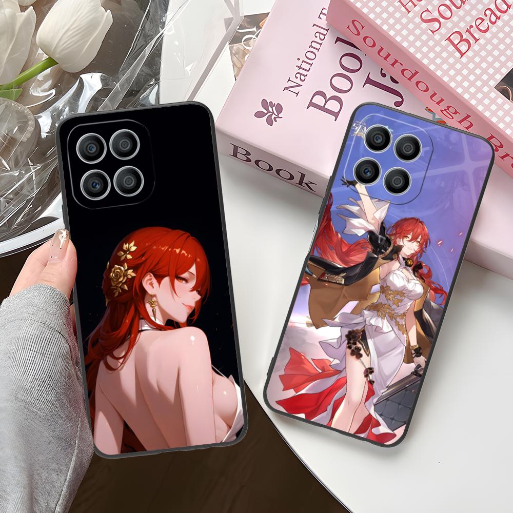 HSR Himeko Matte TPU Mobile Phone Case for Honor 90 80 70 60 50 30 20 10 9 8 7 Pro S SE Lite 5G Colorful Printing Cover