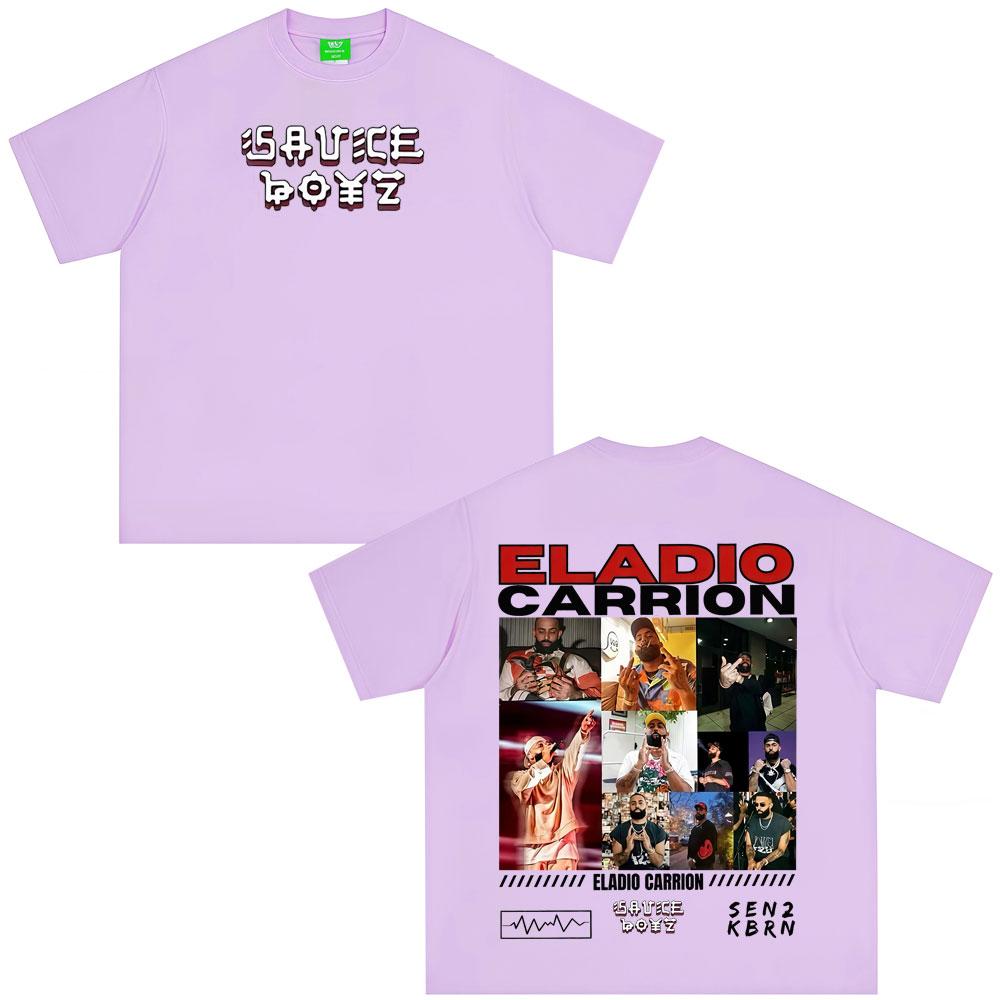 

Rapper Eladio Carrion Album Tour 2026 Graphics T Shirt Men Women Hip Hop Tshirt Oversized Aesthetic Trendy Tshirt Streetwear 3XL