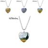 Elegant Heart-shaped Jewelry Necklace With Unique Van Gogh Inspired Gemstone Pendant
