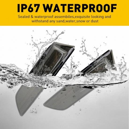 For 2003-2006 Infiniti G35 Sedan Sequential Switchback LED Marker Side Light DRL