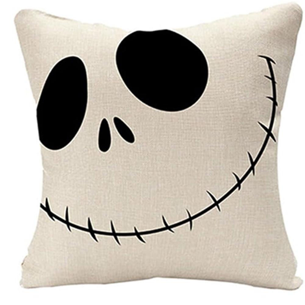 Spooky Halloween Pillows: Mummy, Skull, Trick or Treat, and Cat Eyes Designs! Sofa cushion cover, holiday party decoration, gift