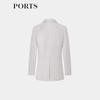 Ports Women's Oatmeal Line-Detail Blazer