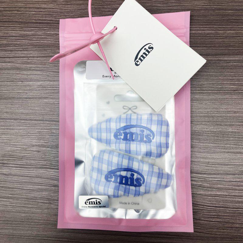 Korean Plaid Temperament Hair Clip for Women - Side, Bangs, and Forehead Styling