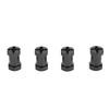 4PCS 12mm Hex Hub Adapters with Nuts Aluminum Alloy Wheel Hub Extension Adapter for 1Celsius10 RC Car 20mm Length