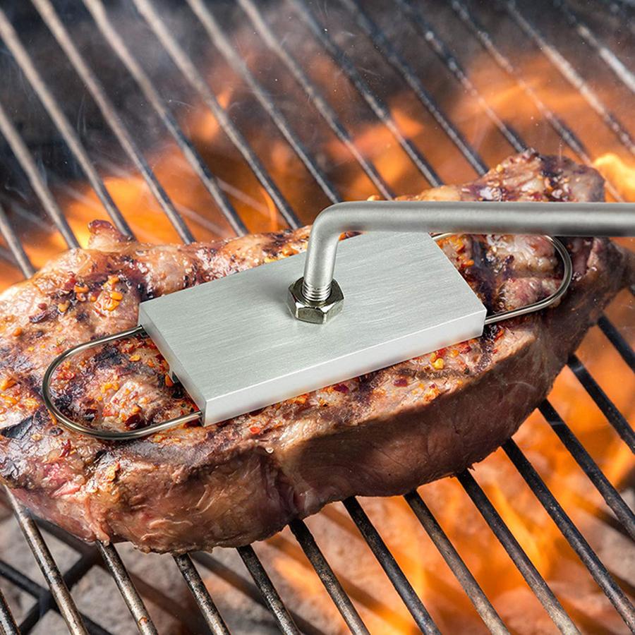 BBQ Meat Branding Iron with Changeable Letters Creative Barbecue Steak Name Press Tool Great for Branding Steaks Burgers Chicken
