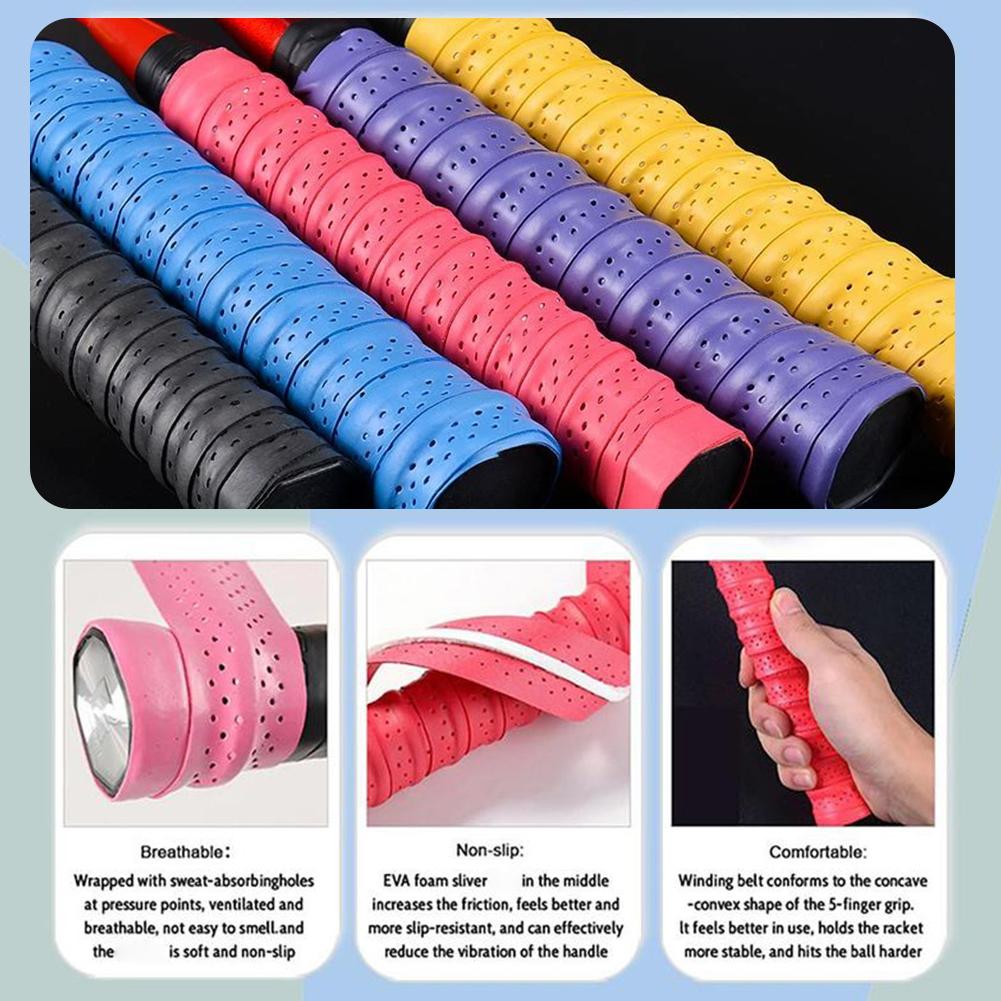 Laminated Raised Ridge Handle Tape for Badminton, Multi-Sport Anti-Slip Overgrip, Table Tennis, Sweat Absorbent & Non-Slip Wrap