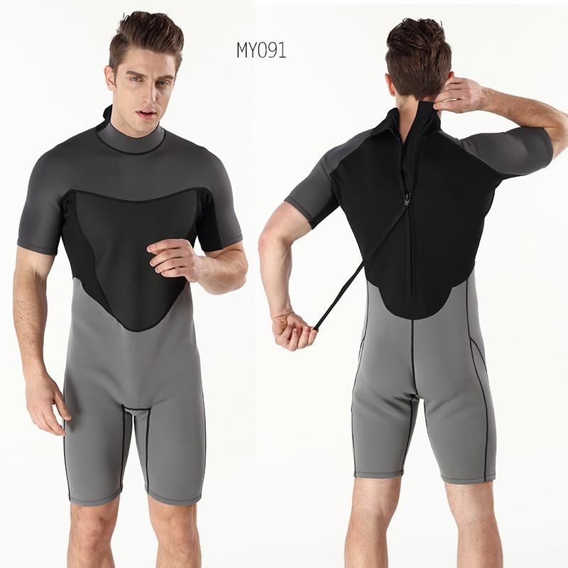 Mens 2mm Shorty Wetsuit Scuba Diving Snorkeling Swimming Water Sports Spring Summer Fall Winter Use