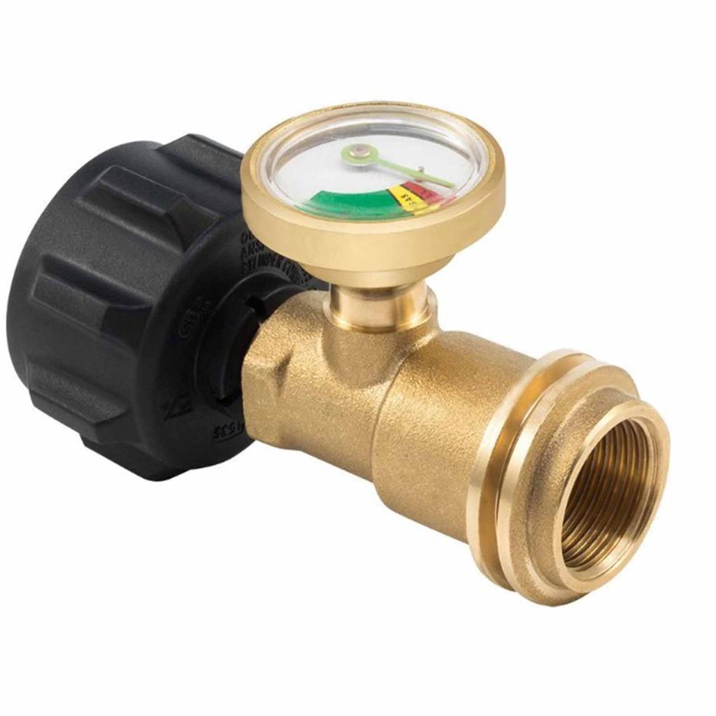 Adattatore Manometro Propano Convertitore Propano Rileva Perdite Ottone Domestico Converti POL in QCC1 per Fornelli da Campeggio
