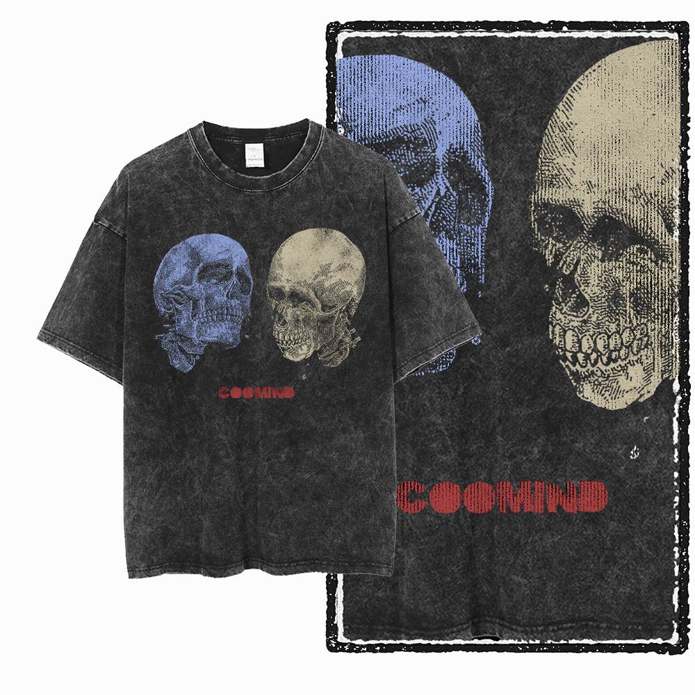 G57 Exclusive 100% Cotton Cool Creative  Graphic Men T-shirt | Acid Washed  Streetwear Big Size Vintage O-neck men's Tee Tshirt