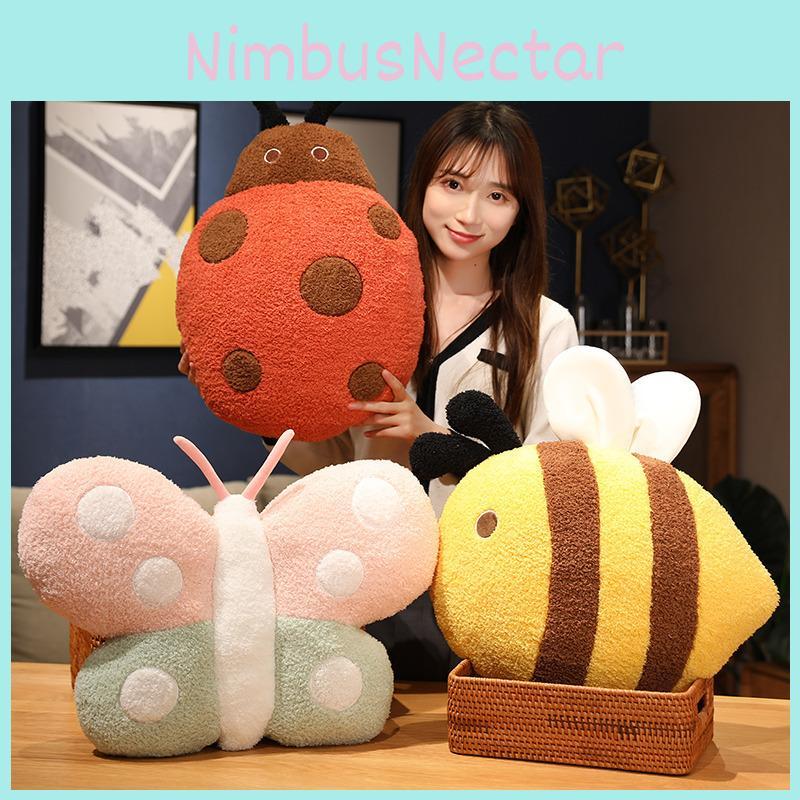 Butterflies Bees Insect Ladybugs Plush Toy Stuffed Doll Decoration Gift Kids