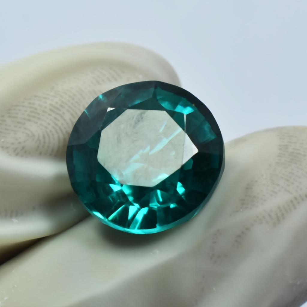 Beautiful Round Cut 10.85 Ct Green Color Loose Gemstone Natural Garnet