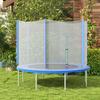 10ft Trampoline Net Replacement with 6 Plastic Pole Covers, Weather-Resistant Trampoline Netting Replacement with Zipped Entrance, Poles Not Included